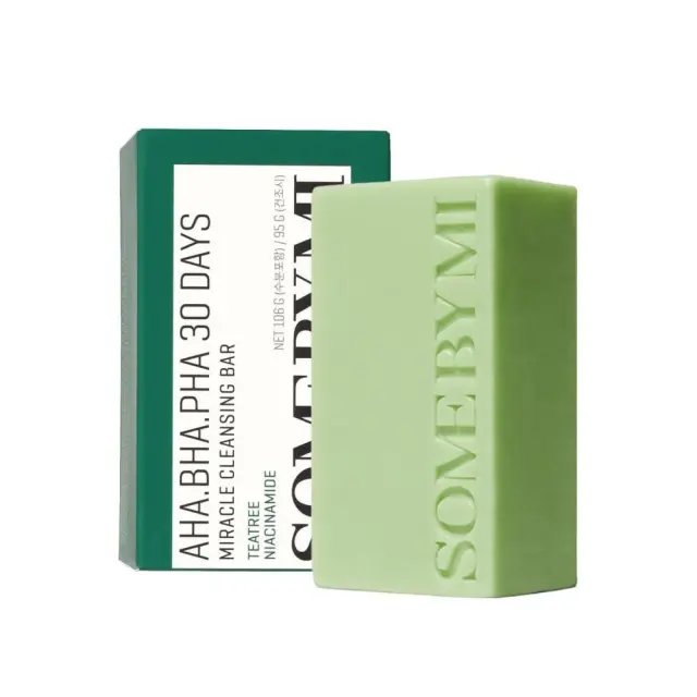 Some by mi AHA, BHA, PHA 30 Days Miracle Cleansing Bar, Μπάρα Σαπουνιού με Απολεπιστική Ιδιότητα 106gr