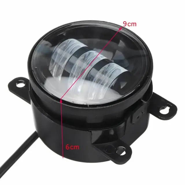 Led προβολάκια ομίχλης λευκό φώς – Led irradiation lamp 90mm 2τμχ 3