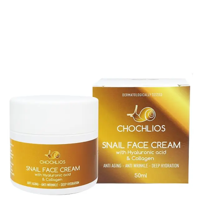 Chochlios Anti Aging Snail Face Cream 50ml by The Official Chochlios - Αντιγηραντική Κρέμα Προσώπου με έκκριμα σαλιγκαριού