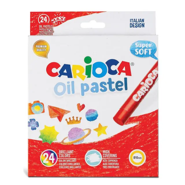 Carioca Λαδοπαστέλ Oil Pastels 24 Χρωμάτων/ 239.432782 (Carioca)