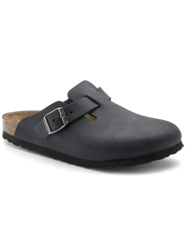 Birkenstock Σαμπώ Επαγγελματικό δέρμα Μαύρο BIR/BOSTON 5946300 BLACK - 40 2