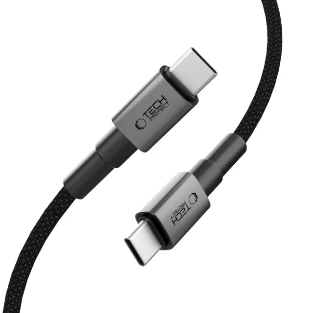 Tech-Protect® - Ultraboost DNA USB-C σε USB-C Καλώδιο 100W 5A 50cm- Iron Grey. 3