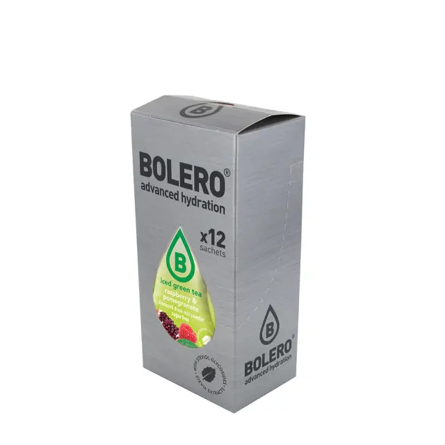 Bolero Iced Green Tea Mix Raspberry & Pomegrenate, 12 x 3 g
