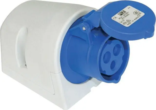 CEE-wall mounted socket 16A 3p 6h IP44