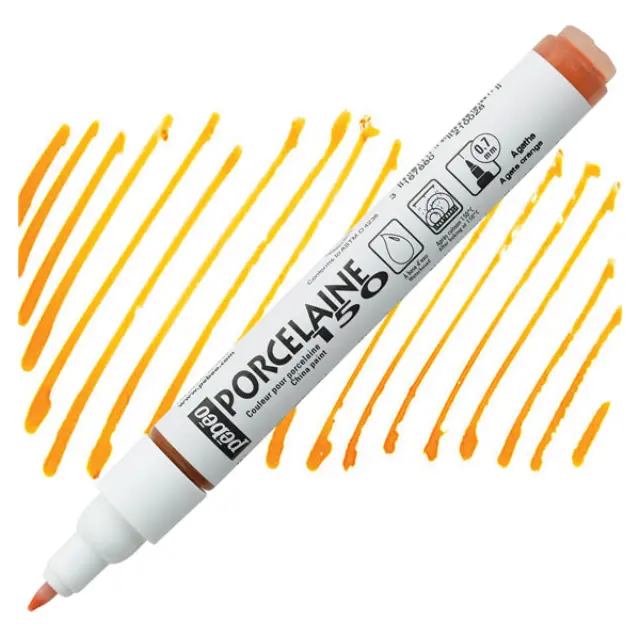Pebeo Porcelaine Μαρκαδόρος Πορσελάνης - 02 Agate Orange 0.7mm
