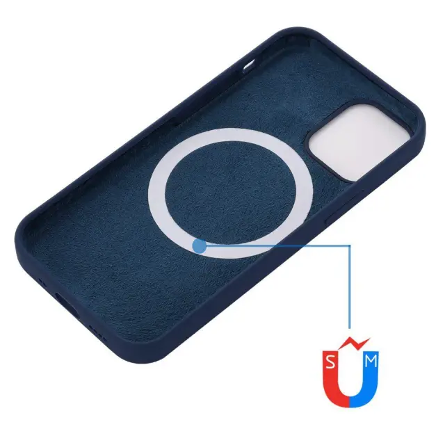 Θήκη Σιλικόνης με Magsafe για iPhone 14 Pro Max - Blue OEM 2