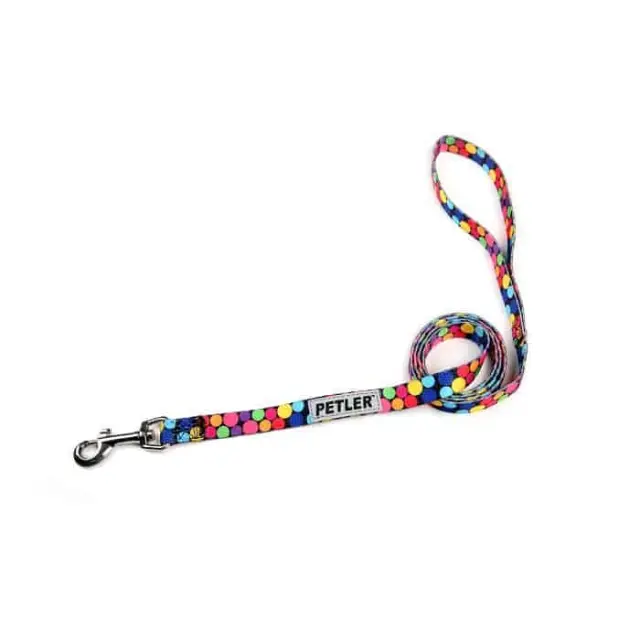 Petler Οδηγός Σκύλου Πολύχρωμο Πουά Large 2.5x122cm έως 41kg