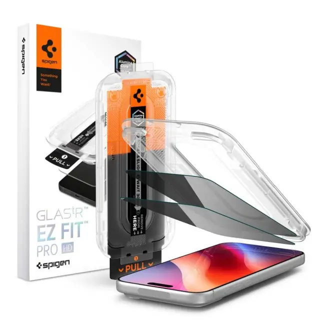 Spigen Glass tR EZ Fit Pro HD (Privacy) 2 Pack, transparency - iPhone 18 Pro Max 2