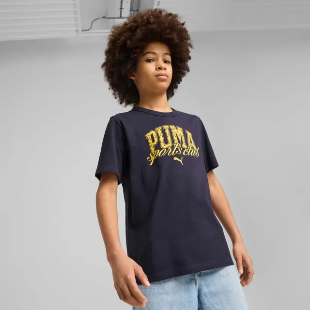 Puma Boy's Class Graphic Tee Μπλε Σκούρο 685814-16 (Puma)
