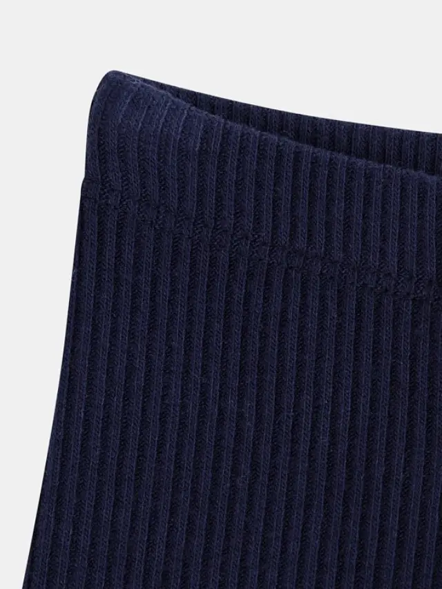 Βρεφικό Κολάν για Κορίτσια Ribbed Navy ΜΠΛΕ 2