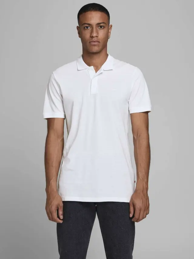 JJEBASIC POLO SS NOOS White 2