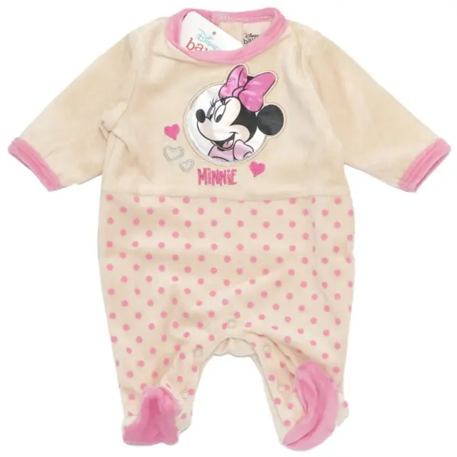 Φορμάκι Μακρυμάνικο Velour Minnie White Pink 8030265 - 12 M (80cm)