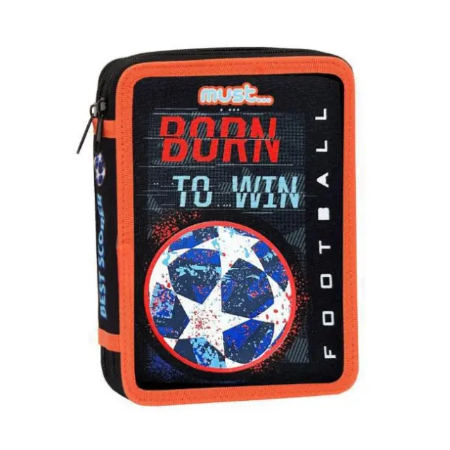 Must Κασετίνα Διπλή Γεμάτη Football Born to Win (000585070)