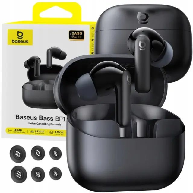 Baseus® Bass BF1 In-Ear True Ασύρματα Ακουστικά- Cosmic Black 2