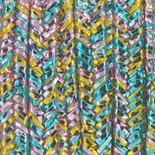 Κορδόνι Rayon Soutache - Rainbow Metallic - 0.5x2.5mm ~5m
