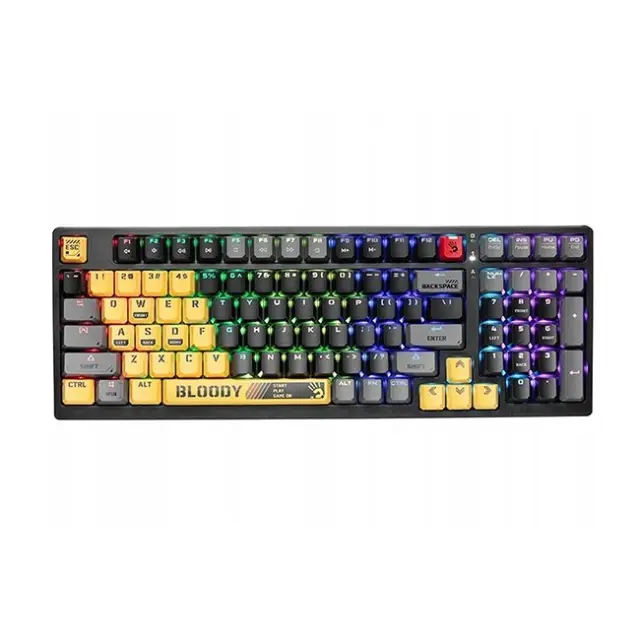 A4Tech Gaming Keyboard Bloody S98 USB Sports Lime BLMS Red Plus Switches (A4TKLA47389)
