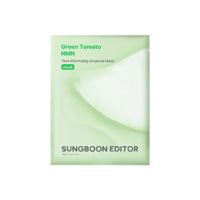 Sungboon Editor Green Tomato NMN Pore Minimizing Ampoule Mask Υφασμάτινη Μάσκα Προσώπου για Πόρους, 1τμχ