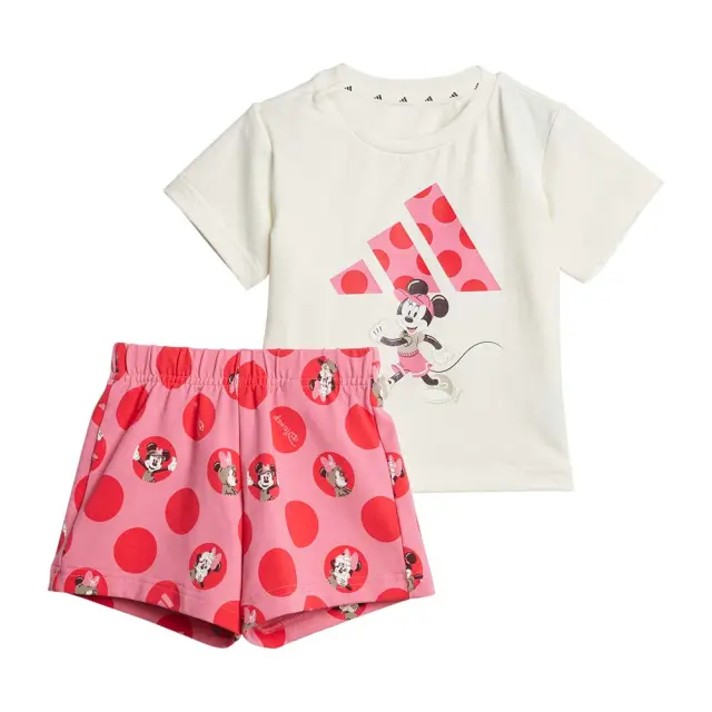 adidas Sportswear Girl's Disney Minnie Tee Set Άσπρο - Ροζ JF3626 (adidas Sportswear) - 86