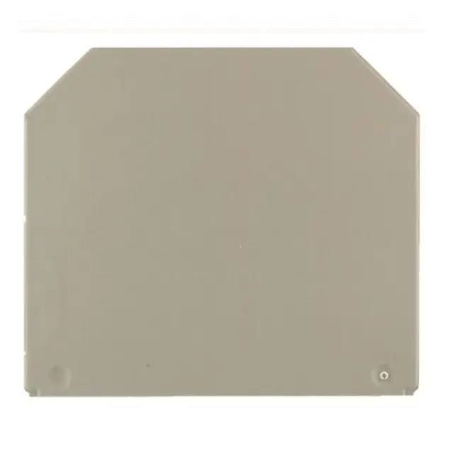End and partition plate for terminals, dark beige, Height: 56 mm, Width: 1.5 mm, V-0, Wemid