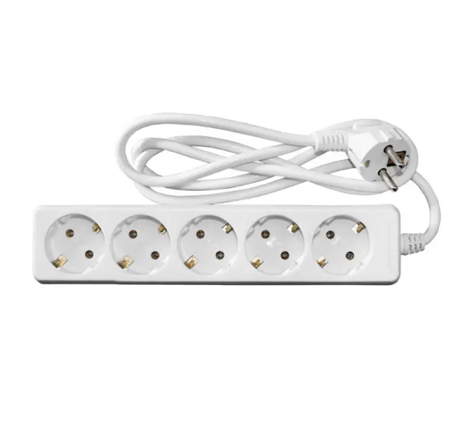 ΠΟΛΥΠΡΙΖΟ ΜΕ ΚΑΛΩΔΙΟ 3x1mm² 1.5μ 5 ΣΟΥΚΟ ΛΕΥΚΟ