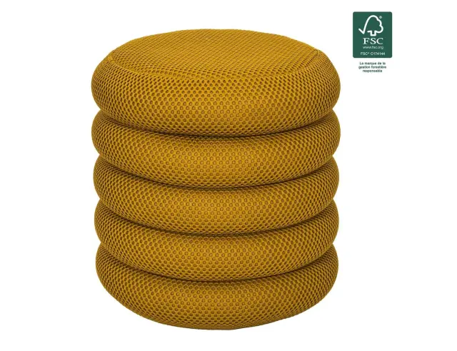 Σκαμπό Atom Home Deco Factory με αποθηκευτικό χώρο και διαστάσεις 37x42cm - Yellow HD0425 3
