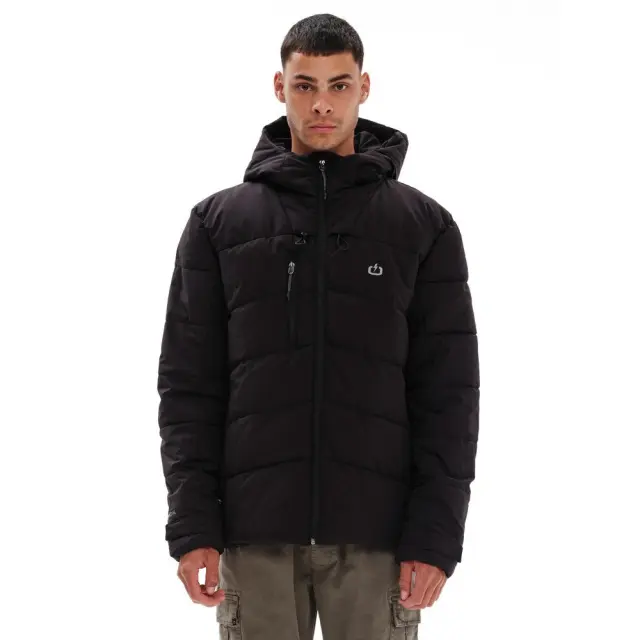 Emerson Hooded Puffer Jacket (232.EM10.15-Black) - Μαύρο
