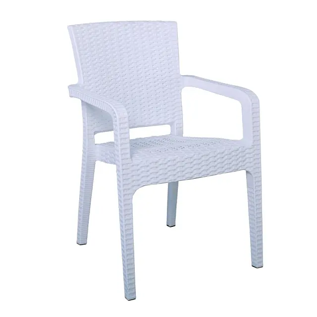 Πολυθρόνα LORA Λευκό PP 57x57x87cm