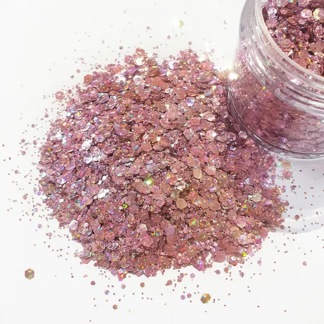 Chunky glitter 15gr, σομόν