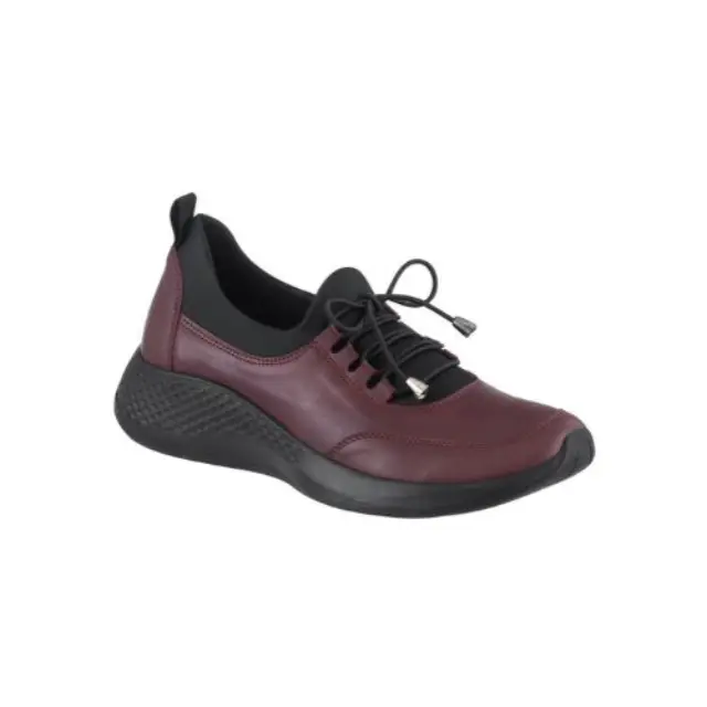 Naturelle 1029 Δερμάτινα Ανατομικά Sneakers Μπορντό, 1 ζευγάρι