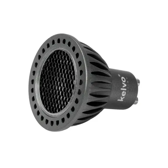 Led Λάμπα KYRON DARK GU10 - 36°- 7Watt Dimmable 4500K KLV-103-0010