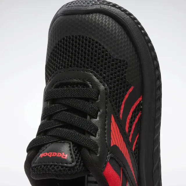 Reebok Rush Runner 5 Elastic Lace Infant Black/Red Bebe 100209188 - 24 3
