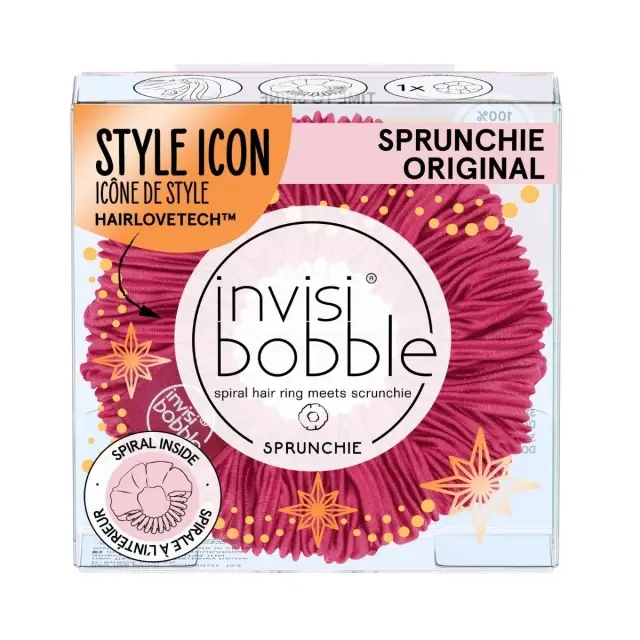 Invisibobble Sprunchie Original Time To Shine The Sparkle Is Real Wine 1 τμχ