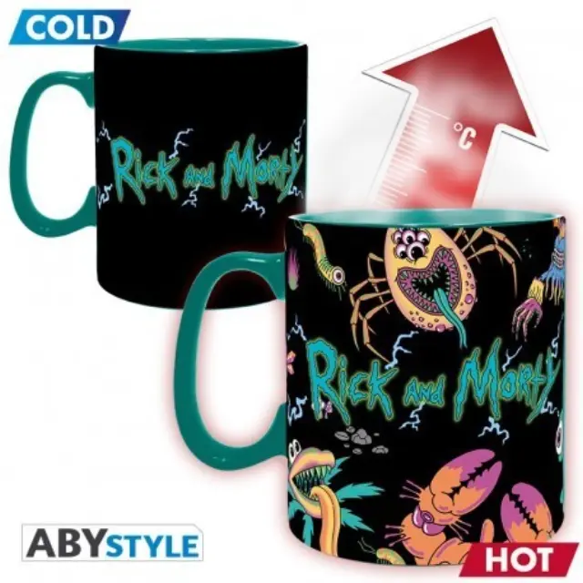 Κούπα heat change mug Rick + Morty Spaceship 2