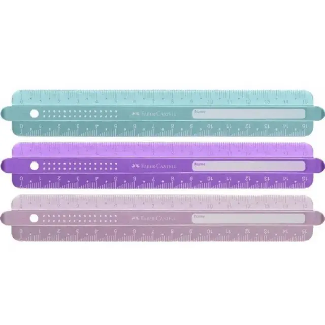Faber Castell Χάρακας Sparkle 15cm (Διάφορα Χρώματα)/ 172015 (Faber Castell)