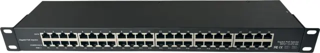 Conexpro passive Gigabit PoE rackmount panel, 24 ports