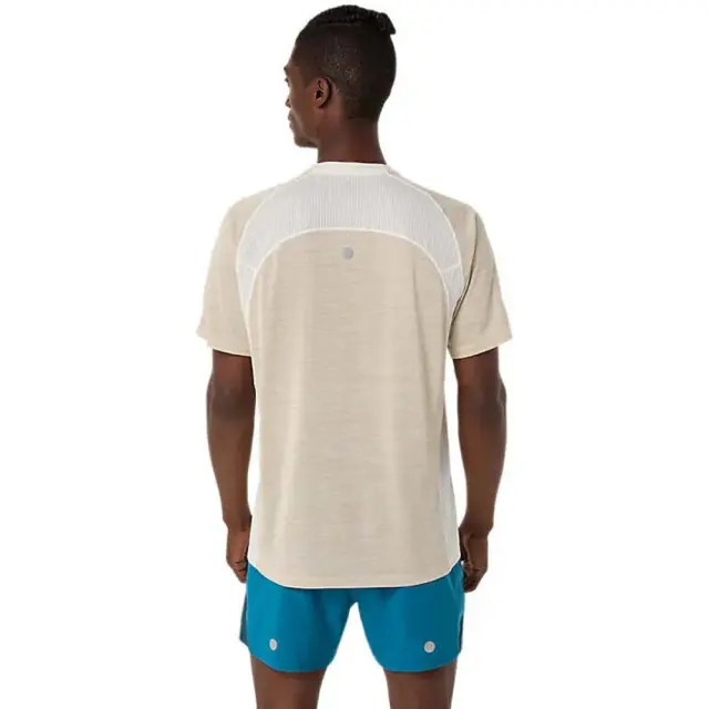 Asics Men's Road Shortsleeve T-Shirt Μπεζ 2011D453-100 (Asics) - Medium 2
