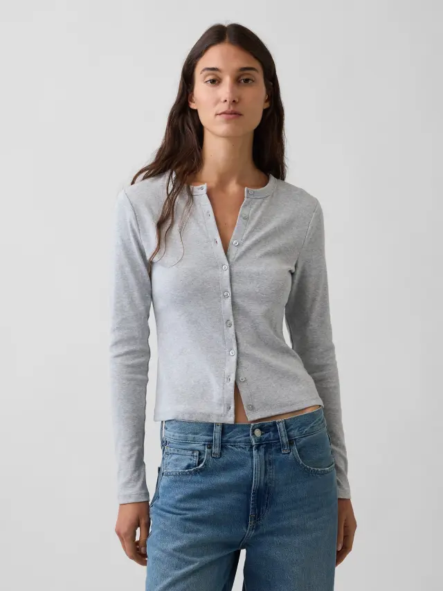 Γυναικεία Ζακέτα Modern Crewneck Light heather grey - XL