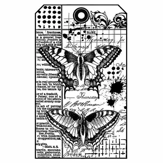 Σφραγίδα Stamperia Εύκαμπτη HD - 7x11cm - Πεταλούδες