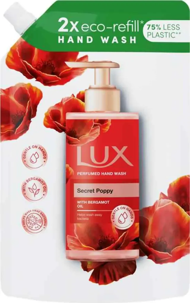 Lux Secret Poppy Ανταλλακτικό Υγρό Κρεμοσάπουνο 750ml
