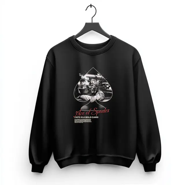 Φούτερ Noshame® Μαύρο με τύπωμα - 3025060 - XXL