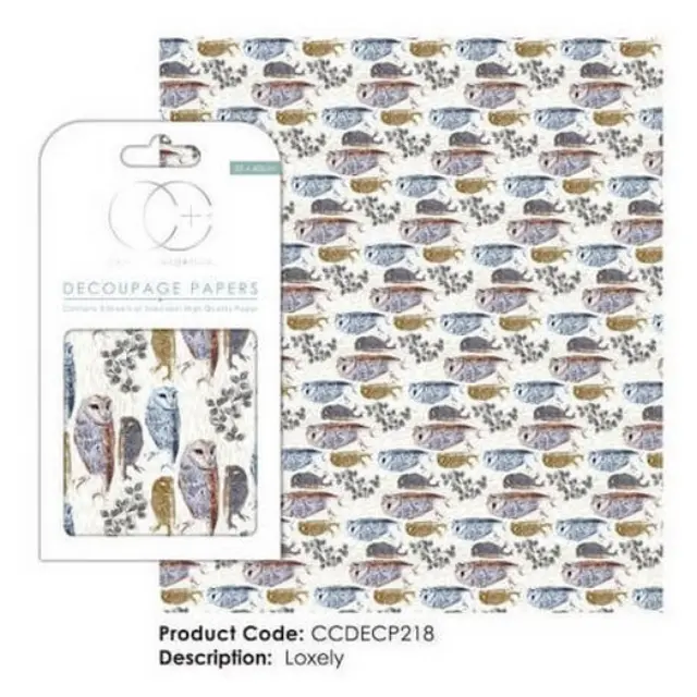 Craft Consortium Decoupage Papers - Loxely- σετ 3τεμ