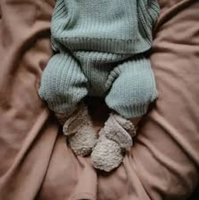 Mushie Cozy Baby Booties Παπουτσάκια Αγκαλιάς - Oatmeal - age 6-9 Months - 6 - 9 μηνών 2