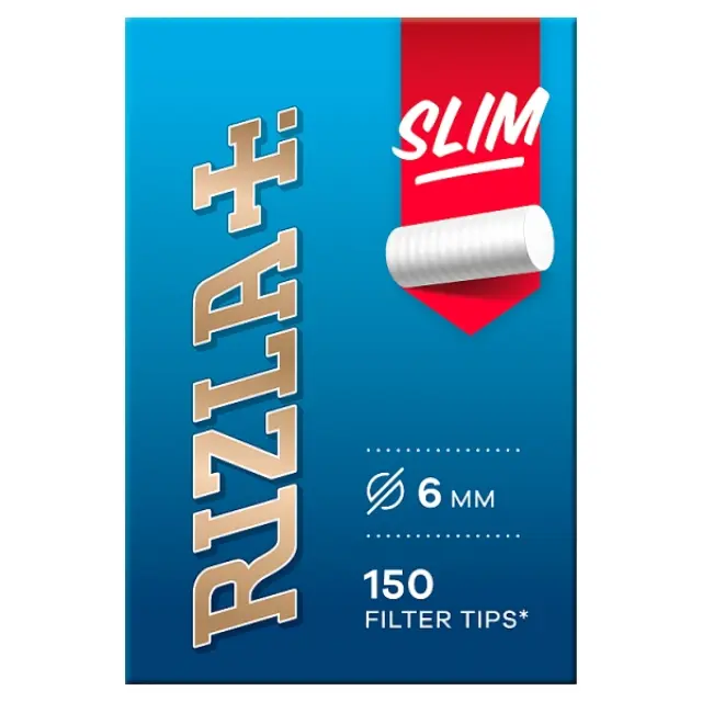 Φιλτράκια Rizla 6mm SLIM 150 x 10 τμχ 1 τμχ