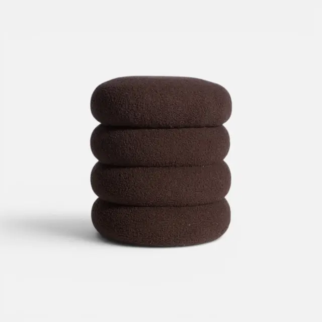 Μπουκλέ Σκαμπό Stool 35X40 Nef Nef Homeware, 100% ΠΟΛΥΕΣΤΕΡΑΣ - BROWN (039136)