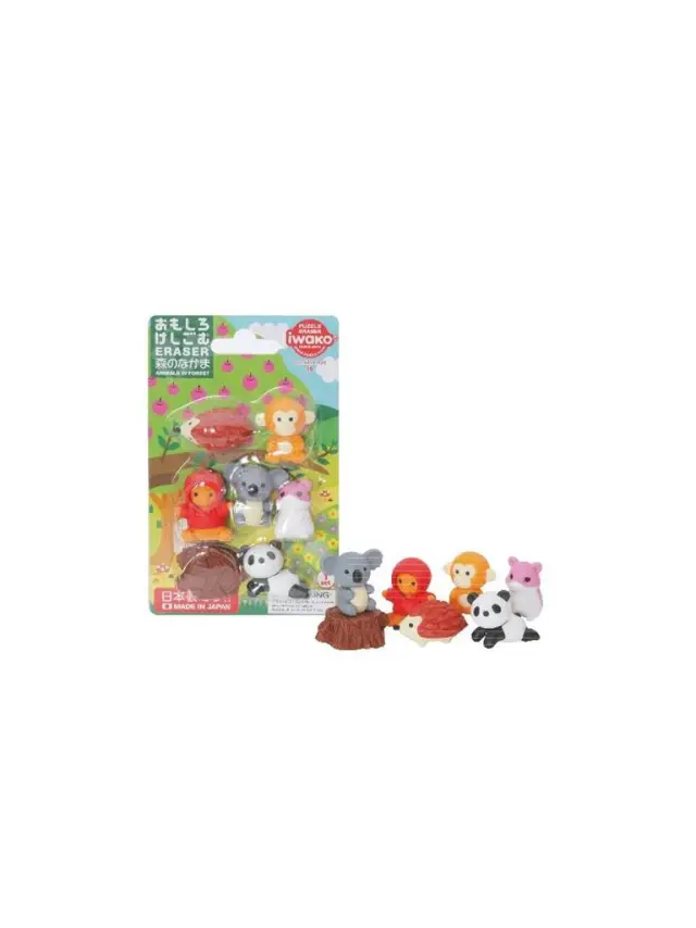 Σετ Γόμες 3D Animals in Forest iwako / ER-BRI022 (IWAKO)