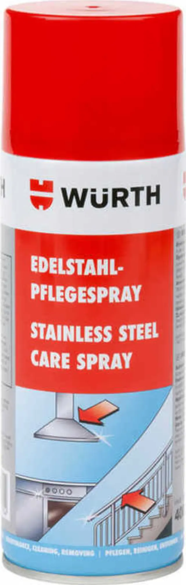 Wurth Καθαριστικό Σπρέι 400ml 1τμχ 0893121 Ανοξείδωτου Χάλυβα