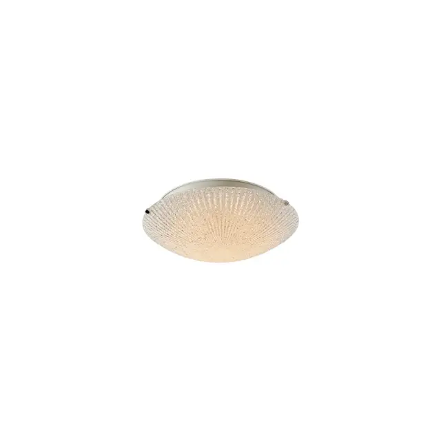 Φωτιστικό Οροφής Talin Glass Χρώμιο 40x40x9εκ.