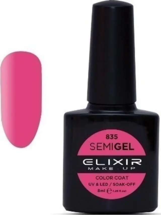 Elixir Semi Gel Ημιμόνιμο Bερνίκι - 835 Dogwood Rose - 8ml