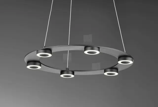 EIGHT Κρεμαστό Φωτιστικό LED Ματ Μαύρο Ø45cm Dimmable IP20 2