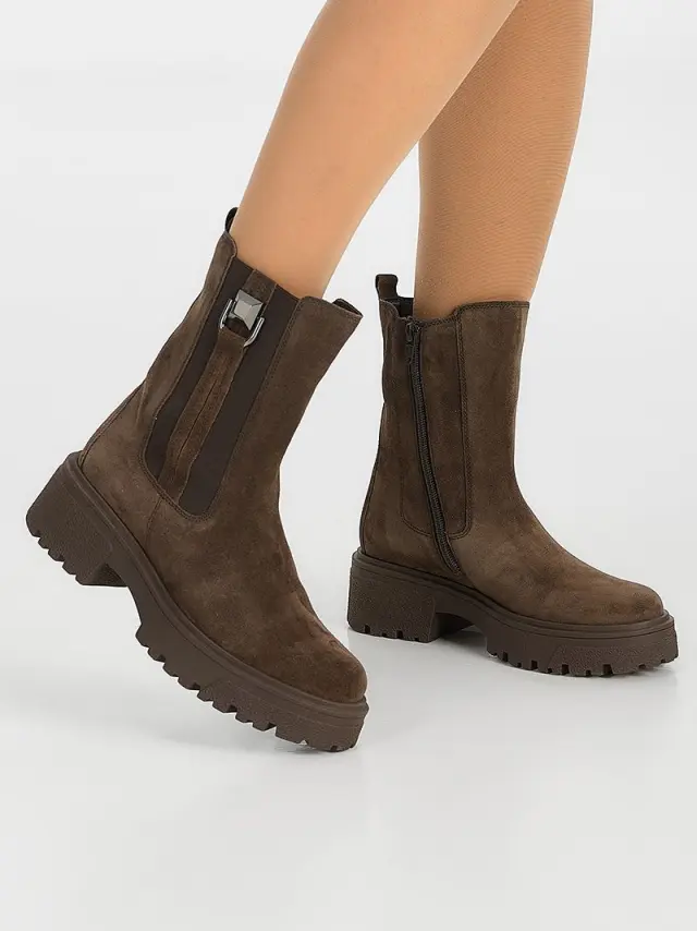 Gabor Μποτάκια Γυναικείο δέρμα Nubuck Καφέ GAB/71764 18-MOCCA - 36 2